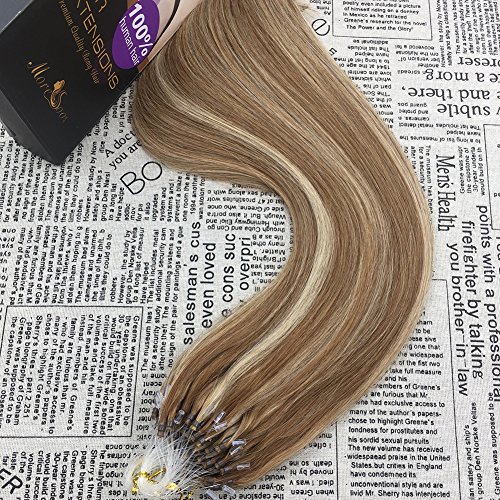 Moresoo 18 Two Tone Color Light Brown And Blonde Highlights Mirco