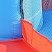Costzon Inflatable Bounce House, Castle Jumper Slide Mesh Walls, Kids Party Jump Bouncer House w/Net, Carry Bag Without Blower (Blue Castle)