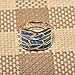 Weinuo Blue Fire Created Opal 925 Sterling Silver Engagement Wedding Party Ring Size 5-11