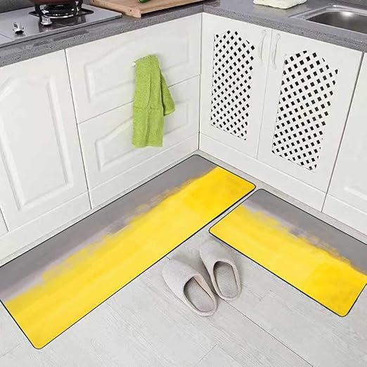 Amazon.com: Musesh 2 Pieces Kitchen Rugs Non Skid Washable 