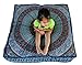 Third Eye Export Indian Mandala Floor Pillow Square Ottoman Pouf Daybed Oversize Cushion Cover Cotton Seating Ottoman Poufs Dog/Pets Bed (12 MASI Cover Only, 35X35 Inches (88X88 Cm.))