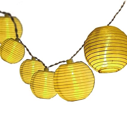 Solar Lichterkette, Dailyart lichterkette lampions außen Wasserdichte 15.7ft/4.8M Warmweiß Solar Garten Laterne 20er LED Sola