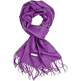 TZ Promise Plain Solid Color Cashmere Feel Classic Soft Luxurious Winter Scarf For Men Women