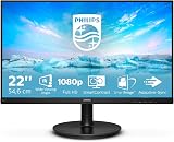 Philips 221V8A 22 Inch Full HD Monitor 75Hz VA 4ms Speakers Flicker-free view 2