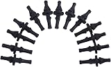 Peowuieu 32x Rubber Anti Vibration Mount Screw Pin for PC Case Fans Black view 2