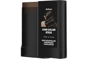 Hair Color Stick & Hair Care Stick 2-in-1, Easy Hairline Fill, Frizz Control, Heat Protectant, Leave-In Conditioner for All H