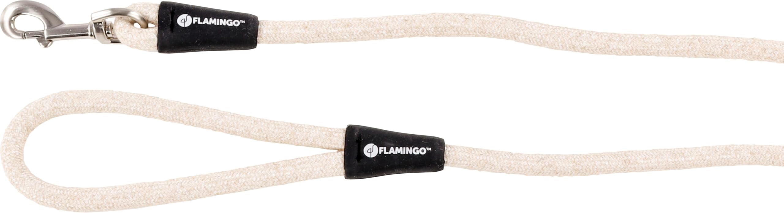 Flamingo Dog Leash Lago Beige 1,3m 12mm