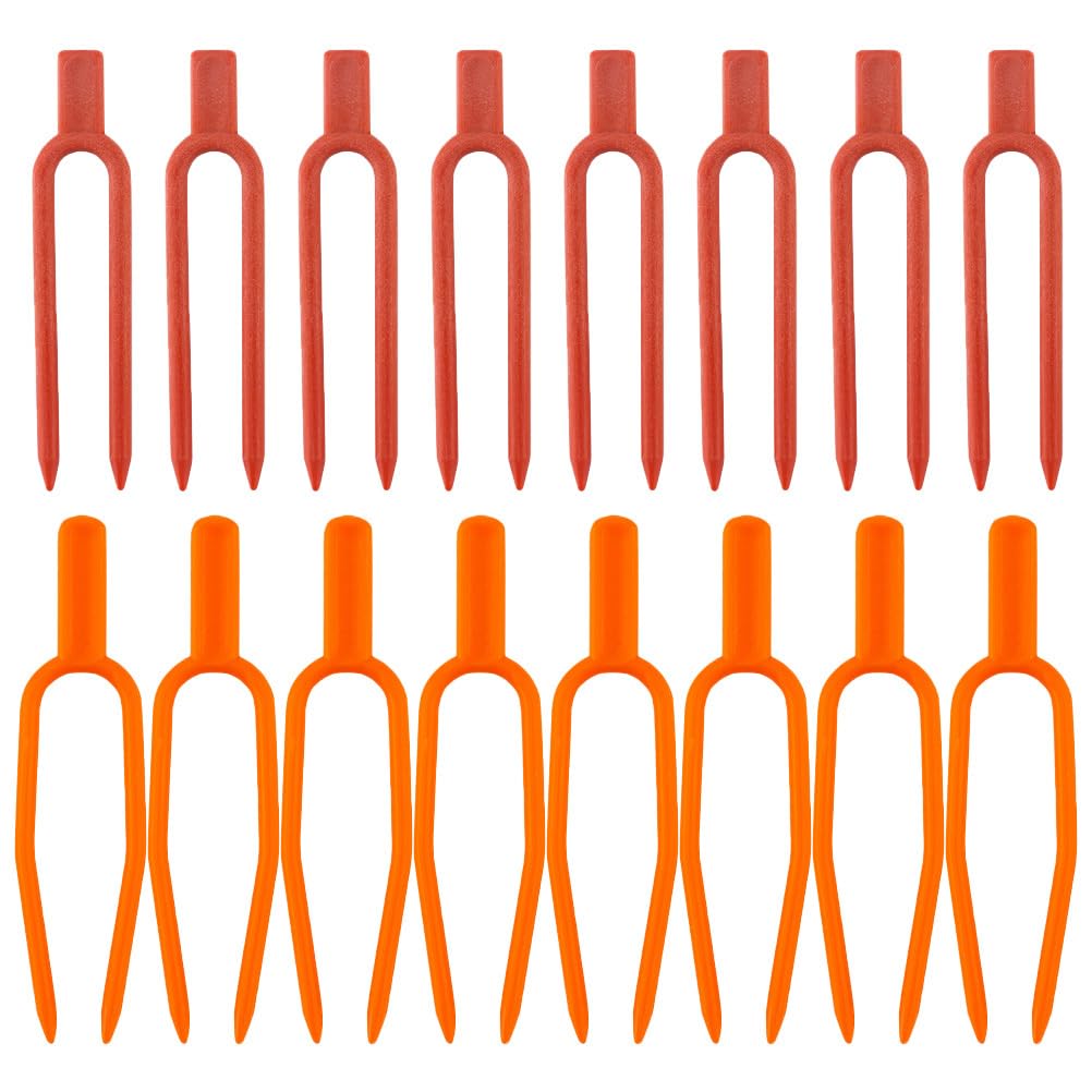 Happyyami 400pcs Strawberry Fixing Pin Clamp Vegetables Stolons Vines Stems Plant Supplies Securing Reusable for Fastening Gardening Watermelon Support Fork Tools Tool Clip Fork: Garden