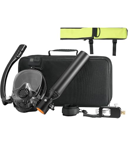 Bouteille De Plongée Portable VEVOR 0,5 L – Oxygène Avec Pompe, 5-10 Min D'autonomie, 10 M De Profondeur