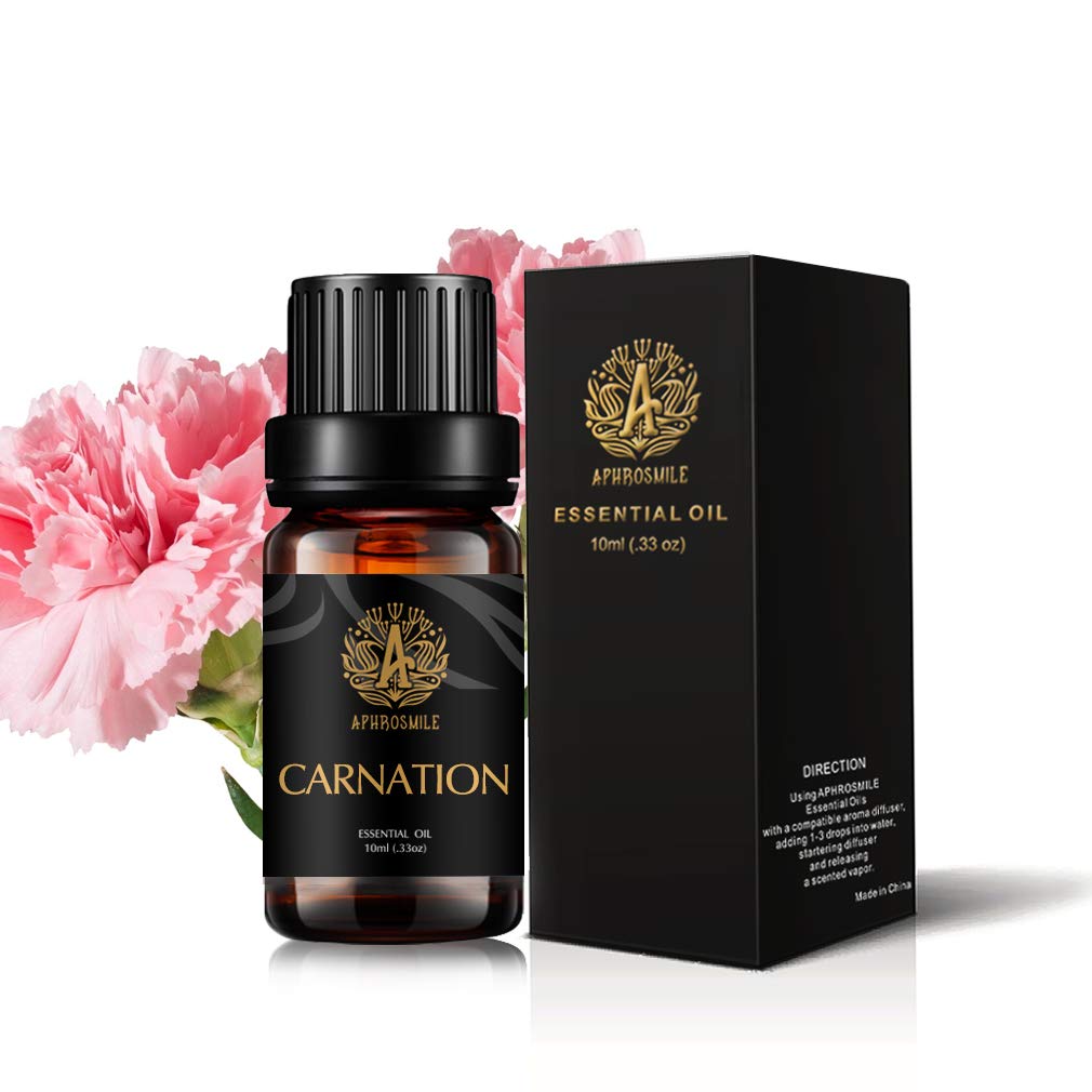 Aromatherapy Carnation Essential Oil for Diffuser & Humidifier, Therapeutic Grade, 10ml