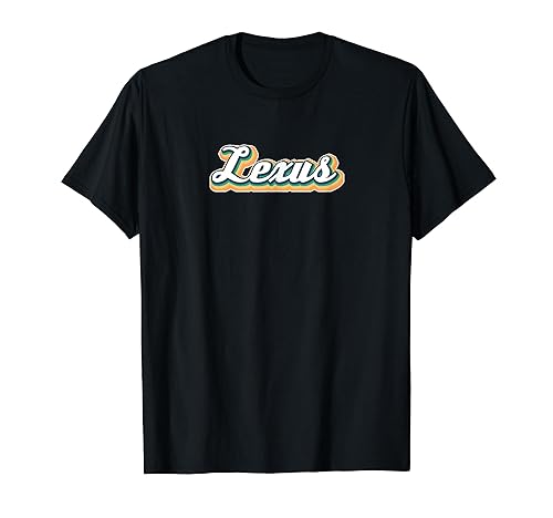 Lexus Retro First Name Vintage Personalized T-Shirt in Oman Whizz