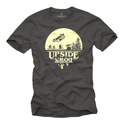Stranger Things T-Shirt Herren - Upside Down - Dustin Eleven Demogorgon