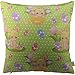 HOSL FHJ02 Happy Easter Series Blend Linen Throw Pillow Case Decorative Cushion Cover Pillowcase Square 18