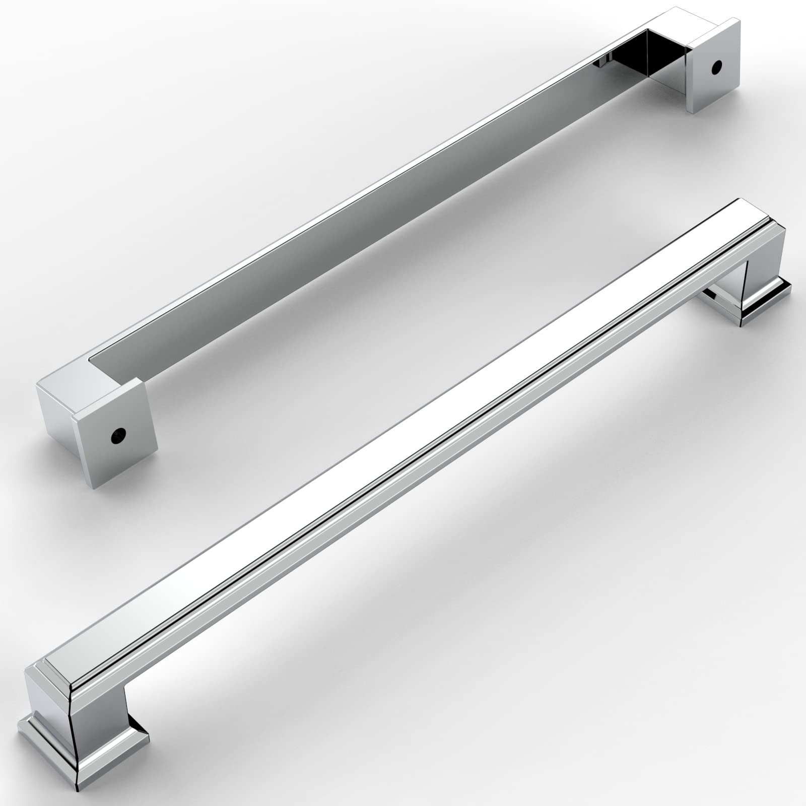 Amerdeco 10 Pack Polished Chrome Cabinet Pulls