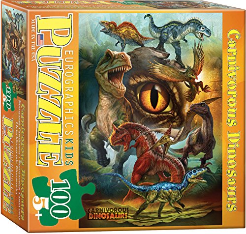 EuroGraphics 6100-0359 Carnivorous Dinosaurs 100-Piece Puzzle