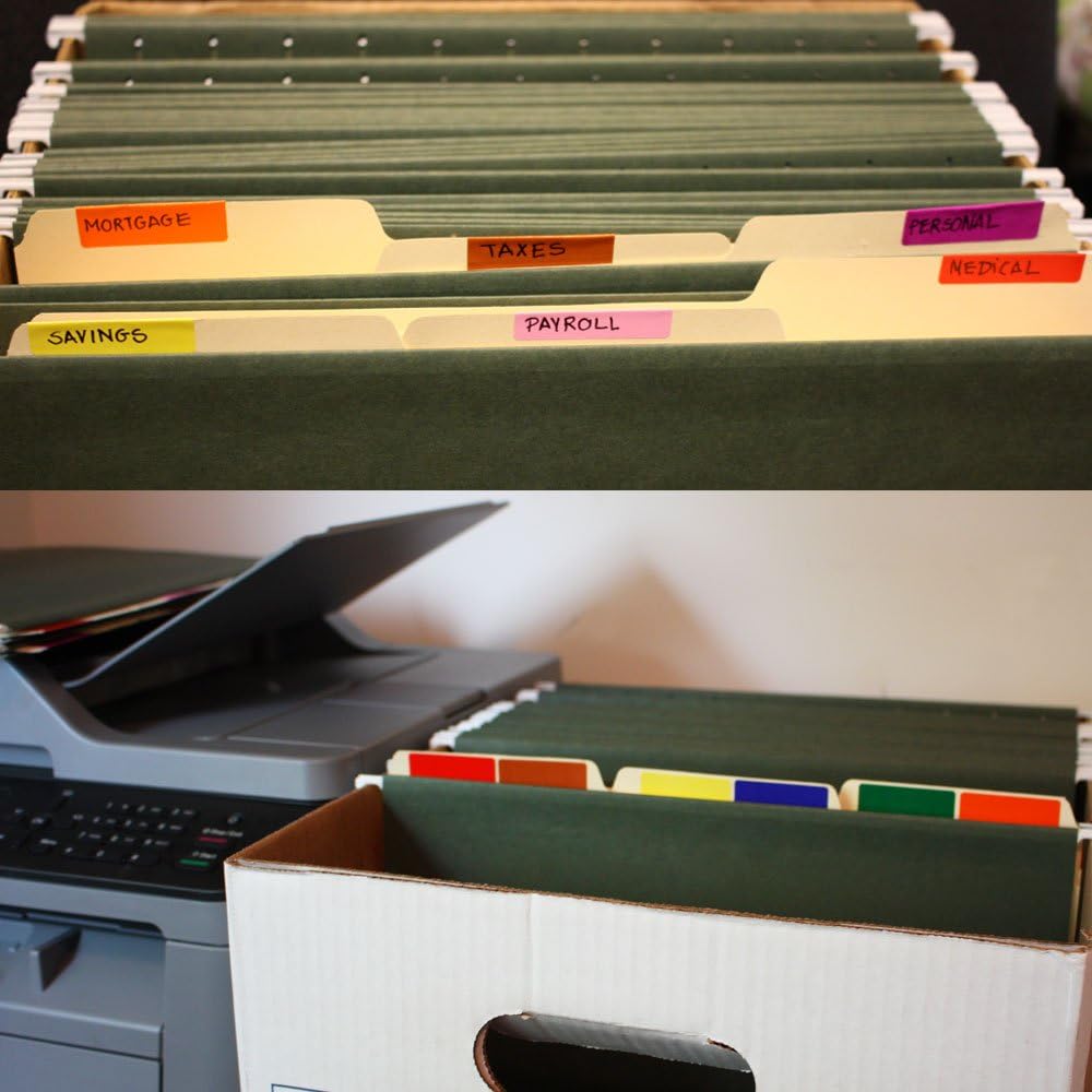 Royal Green Rectangular Color Coding Stickers 4 cm x 2 cm Labels in 8 Assorted Colors for Kids (40mm X 19mm) 640 Pack - Image 5