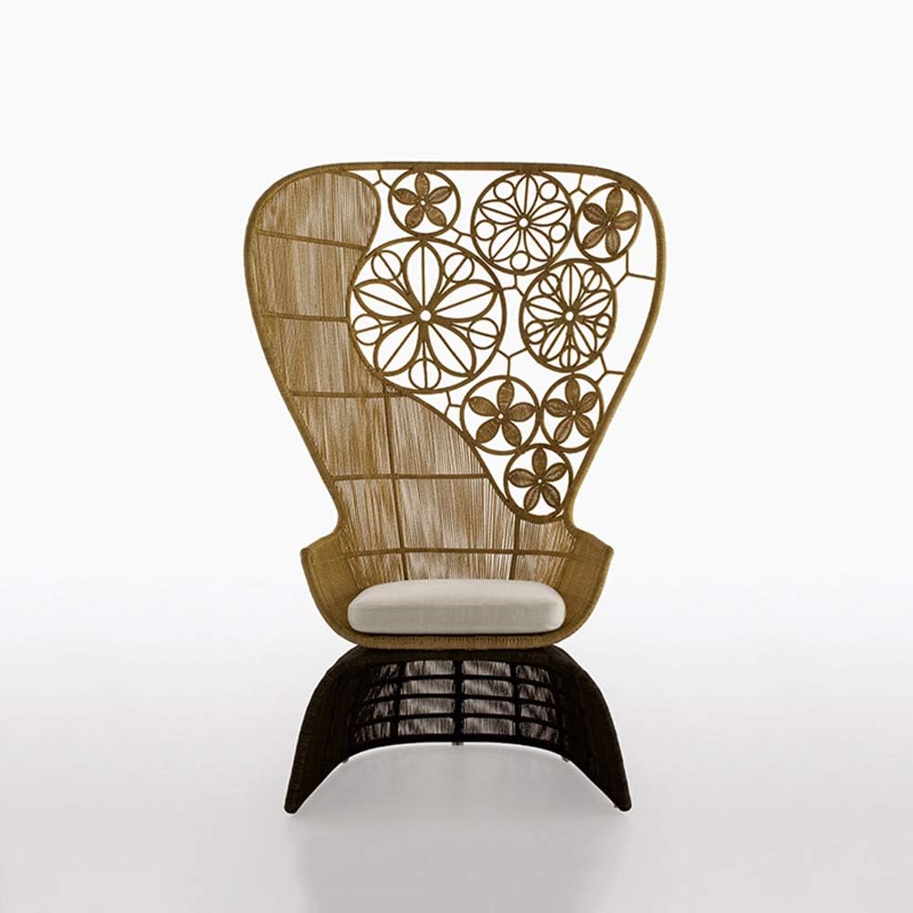 TRAACEM Rattan Wicker Sofa Seat Outdoor Patio Garden Furniture, Decorative Furniture