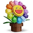 QLT Sunflower Flower Building Block (429 PCS+) with Replaceable Expression Faces - Compatible with Lego Idea Creative and Cute Toy Building Set for Kids Boys and Girls 6+