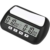 shenruifa Digital Chess Clock | Tournament Timer with Delay, Countdown Alarm, 2-Player Game Clock, For Chess/Board Games
