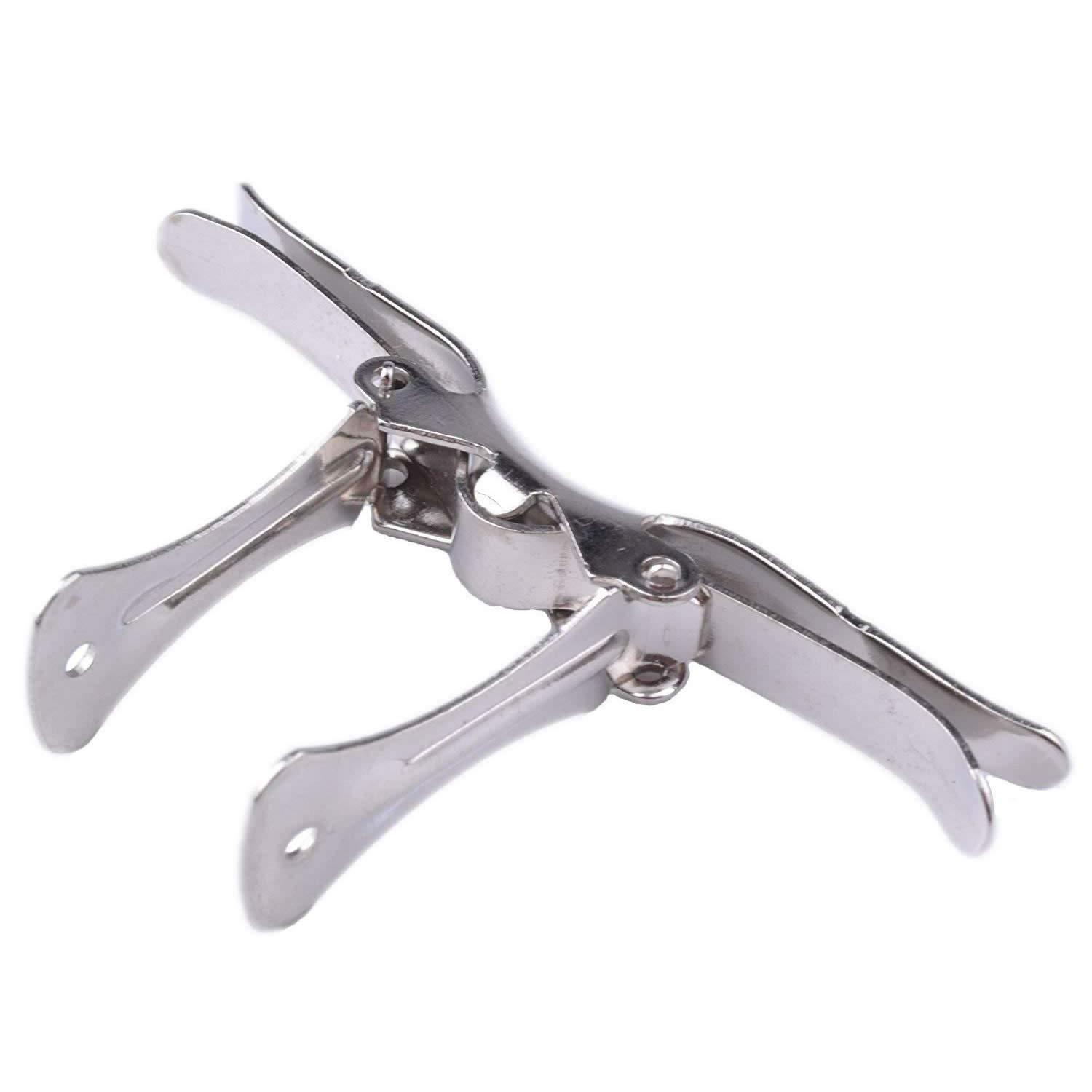 10 x Bow Tie Clips DIY Bowtie Hardware Fastener Great Grade Metal Silver