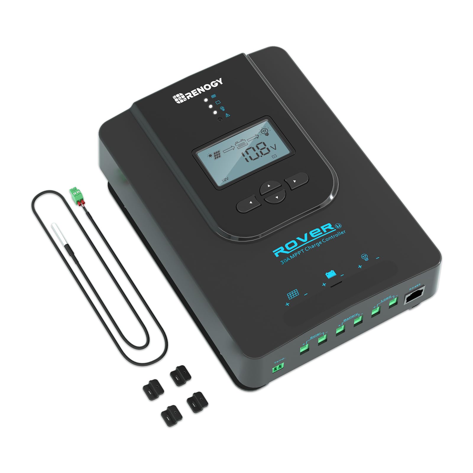 thumbnail image 2 of 30A 12V/24V Auto Solar Charge Controller Regulator With LCD Display – Off-Grid, Reverse Current Protection 2 of 5