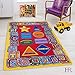 HR 7FT.4IN X 10FT.4IN ABC SHAPES KIDS EDUCATIONAL NON-SLIP RUG(8FTX11FT). PLEASE CHECK ALL THE PICTURES