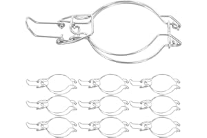 DECHOUS 10pcs Stainless Steel Airtight Jar Sealing Buckles with Wire Clamp for Glass Canning Jars Food