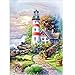 5D Diamond Painting, Staron Lighthouse Diamond Embroidery Painting DIY Cross Stitch Kit 5D Diamond Painting Crystals Embroidery Home Decor (D)