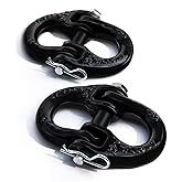 gemigard 1/2" Hammerlock Coupling Link Safety Chain Connector Link Tow Safety Chian Hitch,Balck