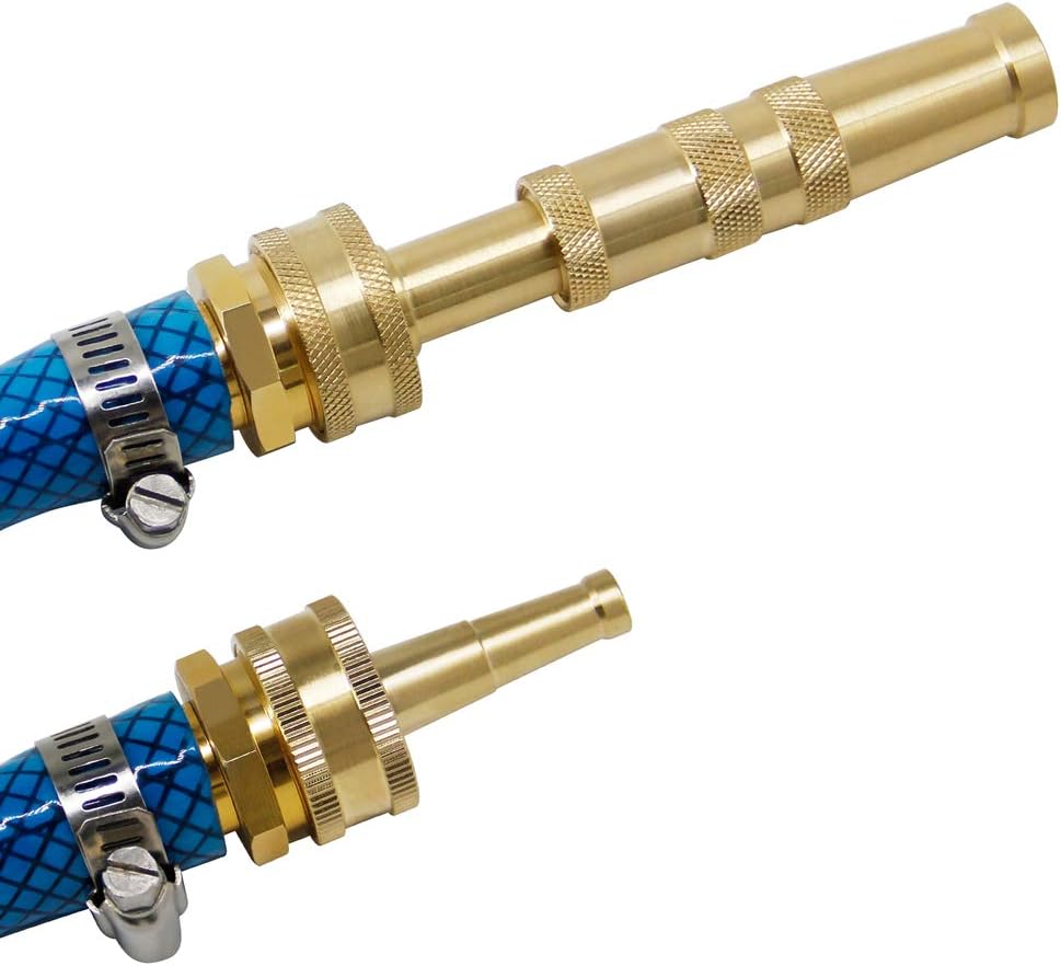 Twinkle Star Solid Brass Heavy Duty Adjustable Twist Hose Nozzle Jet Sweeper Nozzle, TWIS3231 : Garden & Outdoor