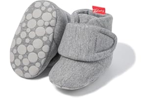 CENCIRILY Baby Unisex Booties Warm Fleece Winter Stay On Infant Slipper Socks Boys Girls Soft Non Slip Sole Newborn First Walkers Ankle Crib Shoes