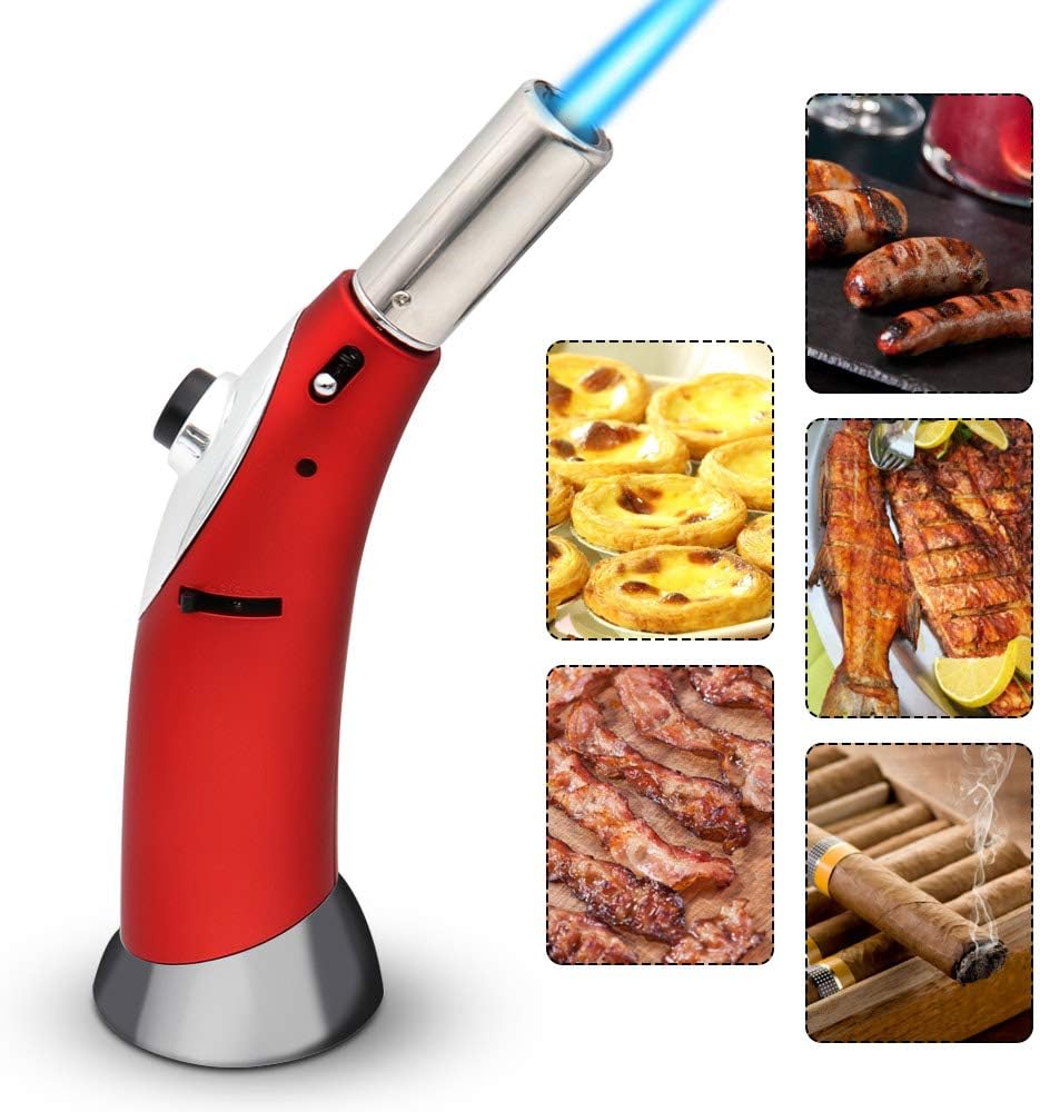 Torcia Da Cucina Professionale - Per Crème Brûlée, Dessert E Camping, Fiamma Regolabile - Foto 5