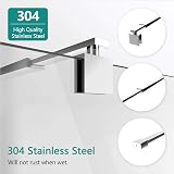 EMKE 700-1200mm Shower Screen Support Bar Wet Room Glass Bracket 8-10mm Chrome view 5