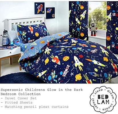 Bedlam Supersonic Easy Care Fitted Sheet Single Bed Size