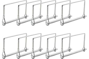 10 Pcs Trailer Coupler Pin, 1/4 X 4 Inch Shafty Locking Pin, PTO Shaft Hitch Pin, Heavy Duty Square Wire Lock Pin, Towing Hit