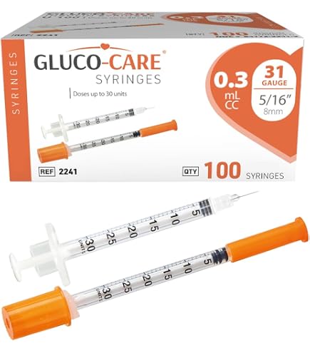 Amazon.com: U-100 0.5cc 30g 5/16" (8mm) Syringe with Needle, Individually Wrapped, Pack of 20 : Industrial & Scientific Amazon.com: U-100 0.5cc 30g 5/16" (8mm) Syringe with Needle, Individually Wrapped, Pack of 20 : Industrial & Scientific