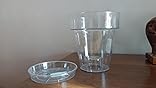 botle Vaso per orchidee in vetro, diametro 13 cm, altezza 16 cm