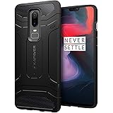 KAPAVER® OnePlus 6 Case Premium Tough Rugged Solid Black Shock Proof Slim Armor Back Cover Case for One Plus 6 (Rugged) (Rugged)