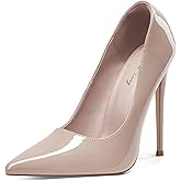 Elisabet Tang Women Pumps, Pointed Toe High Heel 4.7 inch/12cm Party Stiletto Heels Shoes Matte