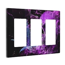Xuejiaku Light Switch Cover Horror Scary Purple