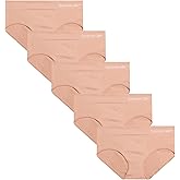 Reebok Hipster Panties for Women - 5 Pack Stretch Performance Seamless Underwear with Relaxed Tag-Free Waistband (S-XL)