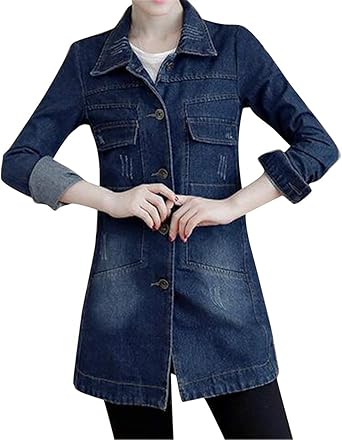 plus longline denim jacket