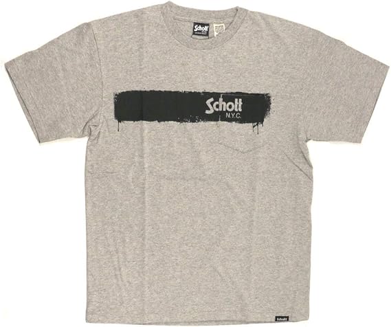 Amazon ショット Schott ショートスリーブ ポケット ロゴ Tシャツ クルーネック カットソー メンズ レディース Tシャツ カットソー 通販