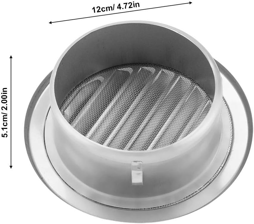 Ø125 mm Antióxido Práctico Cabeza Plana Cubierta de Rejilla de