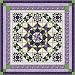 Quilt Kit Hexagon Stars, Purples/Queen