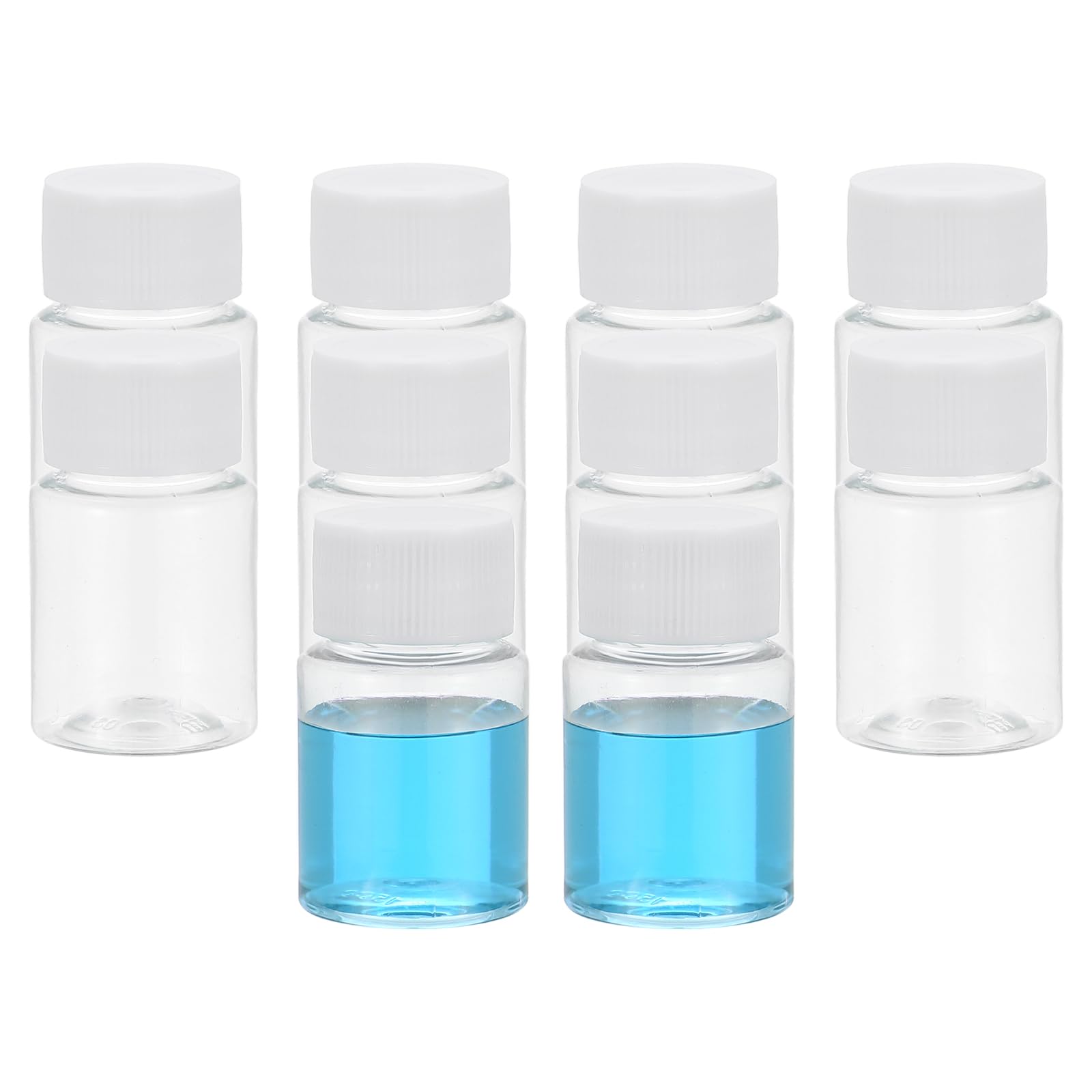 Photo 1 of PATIKIL 10 Pcs 15ml Reagent Bottles, PET Wide Mouth Round Bottles with Screw Cap for Lab Water Reagent Liquids Solid Sample Storage Seal, Transparent
