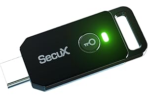 SecuX PUFido USB-C Security Key with PUF Technology, FIDO2/U2F Certified, Hardware-Rooted Unclonable Security for Passwordles