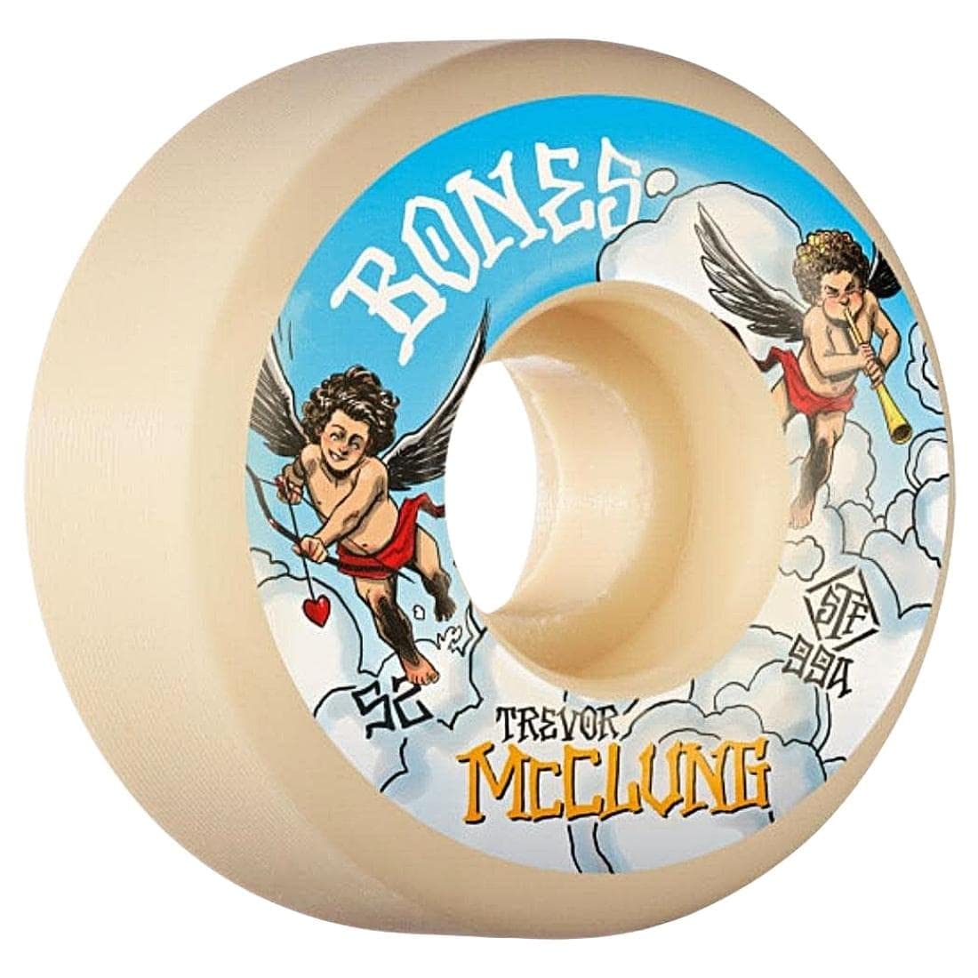 Bones STF Trevor McCherubs Skateboard Wheels 99A V1 White 52mm