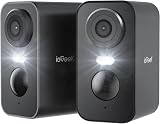 ieGeek 2K Wireless Security Camera Outdoor Battery Rechargeable 2 Pack