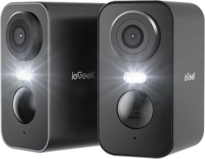 ieGeek 2K Wireless Security Camera Outdoor Battery Rechargeable 2 Pack